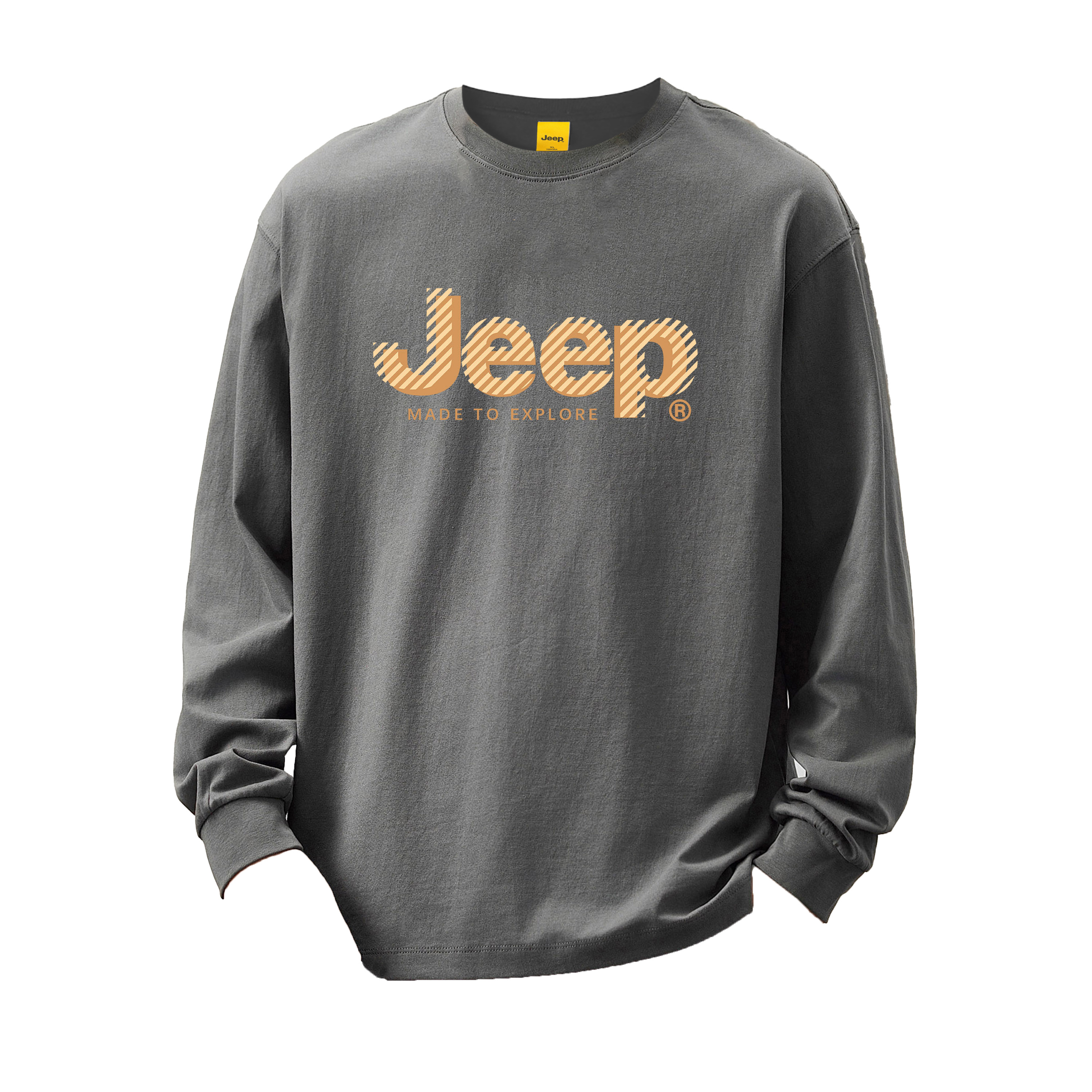 

Футболка с длинным рукавом Unisex Jeep, темно-серый