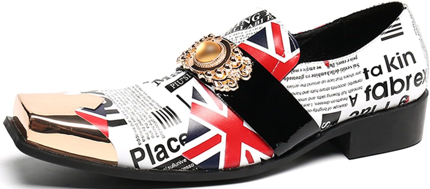 

Мужские сандимон-мокасины Santimon, повседневные туфли слипоны, из натуральной кожи, с металлическим квадратным носком, с узором под кожу змеи, пэнни-лоферы, для свадьбы, вечеринки, диско, вестерна, ковбойские, для бальных танцев и выпускного, б...