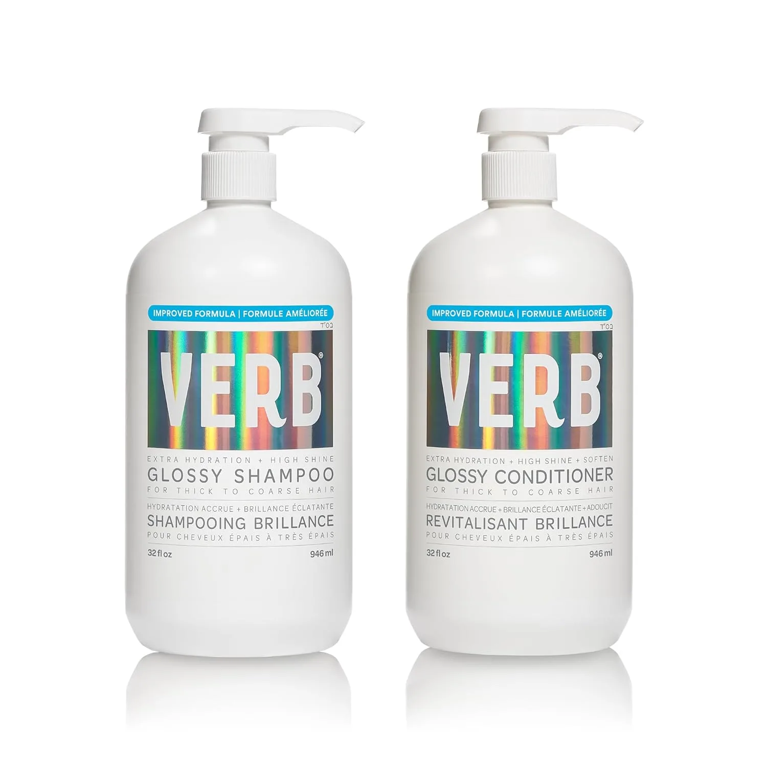 Шампунь VERB Glossy - очищает и придает блеск густым и жестким волосам - веганский продукт, не содержит парабенов и вредных сульфатов. 1,814.40 г (2 шт.)
