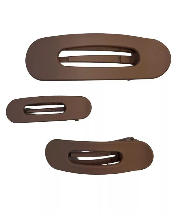 

Набор плоских зажимов разных размеров - коричневый Headbands Of Hope, brown