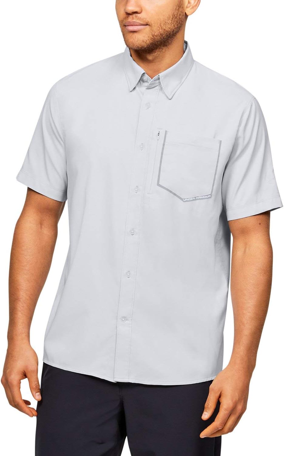 

Мужская футболка с коротким рукавом Under Armour High Tide, Halo Gray (014)/Mod Gray