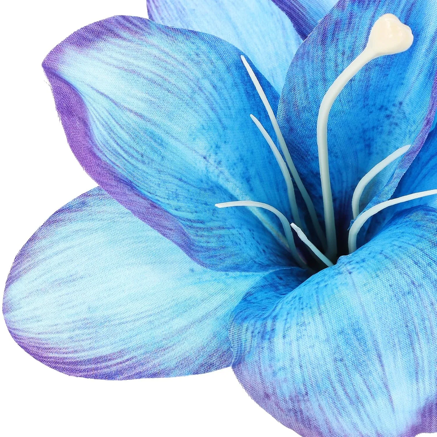 Заколка для волос «Гавайский цветок» синяя Biudeco — фото 3