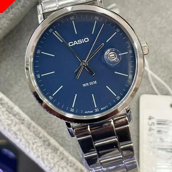 Часы CASIO Male DRESS Japan / South Korea Fashion Sports Blue Analog, синий — фото 3