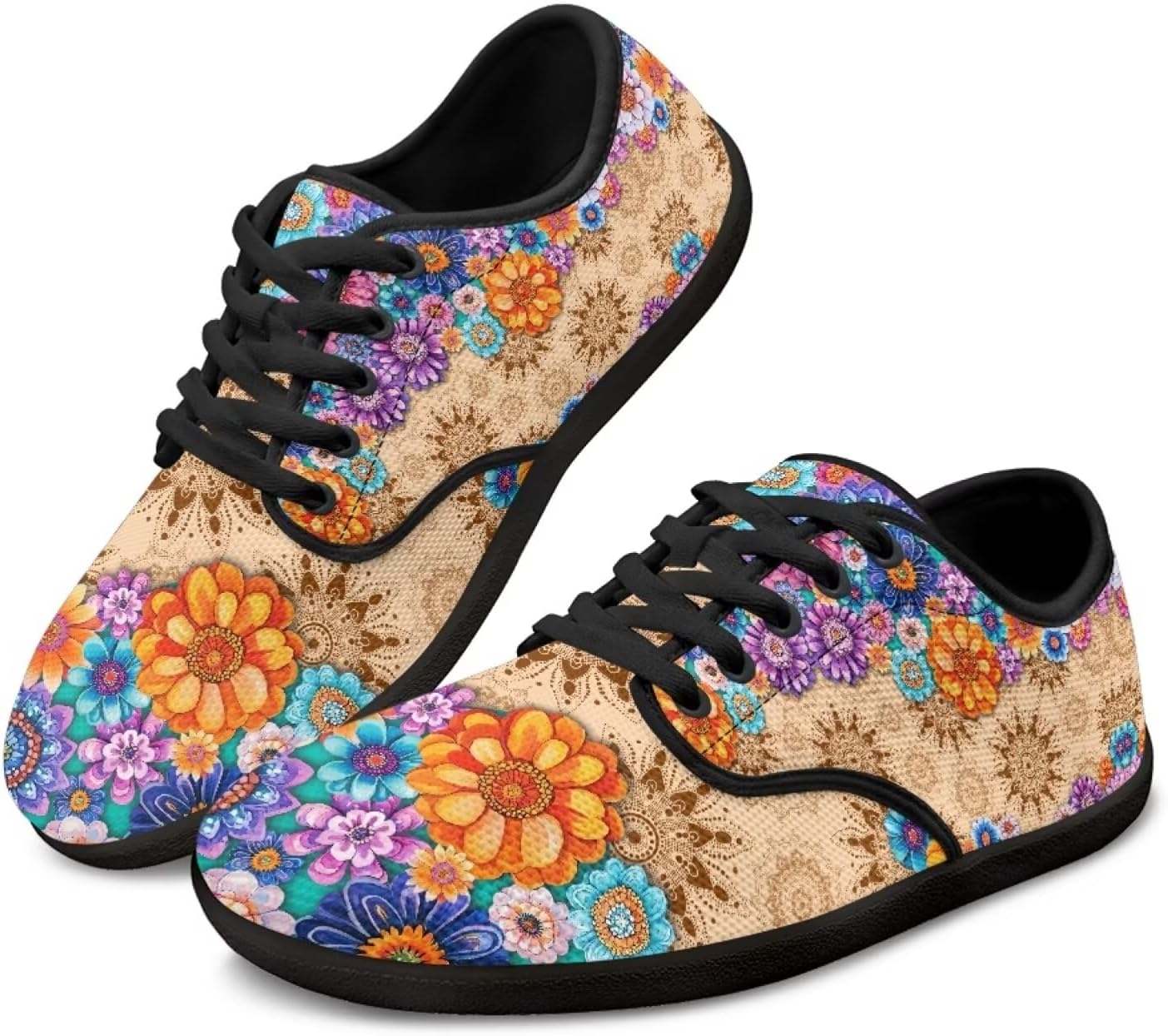 

Кроссовки на шнуровке с графическим принтом Chaqlin, Boho Blossom