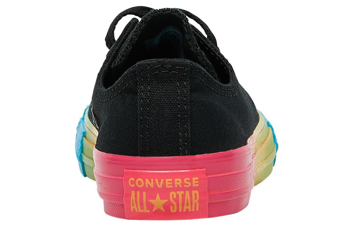 Детские парусиновые туфли All Star PS Converse, черный/синий/желтый/красный — фото 4