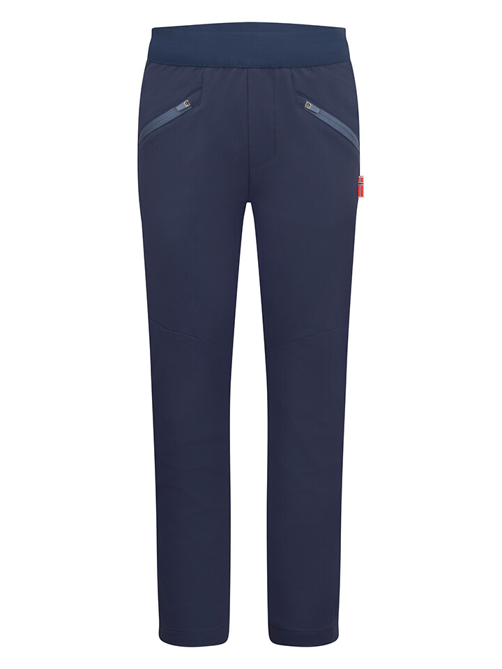 

Брюки софтшелл Trollkids Tronfjell, темно-синий