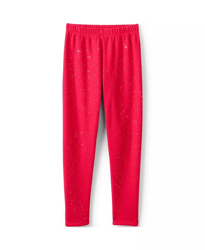 

Детские утепленные леггинсы с флисовой подкладкой Lands' End, мультиколор