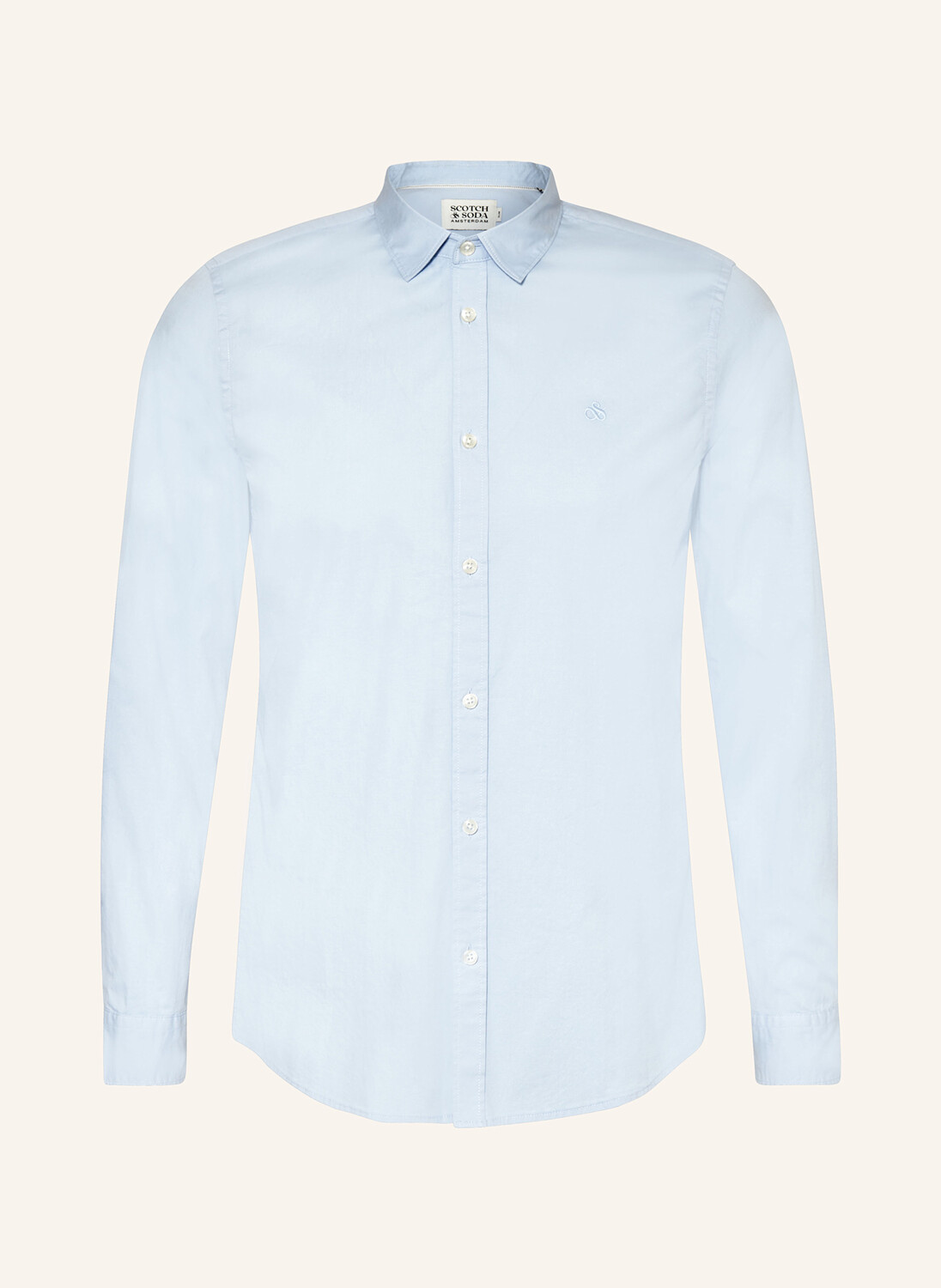 

Рубашка узкого кроя Scotch & Soda, синий