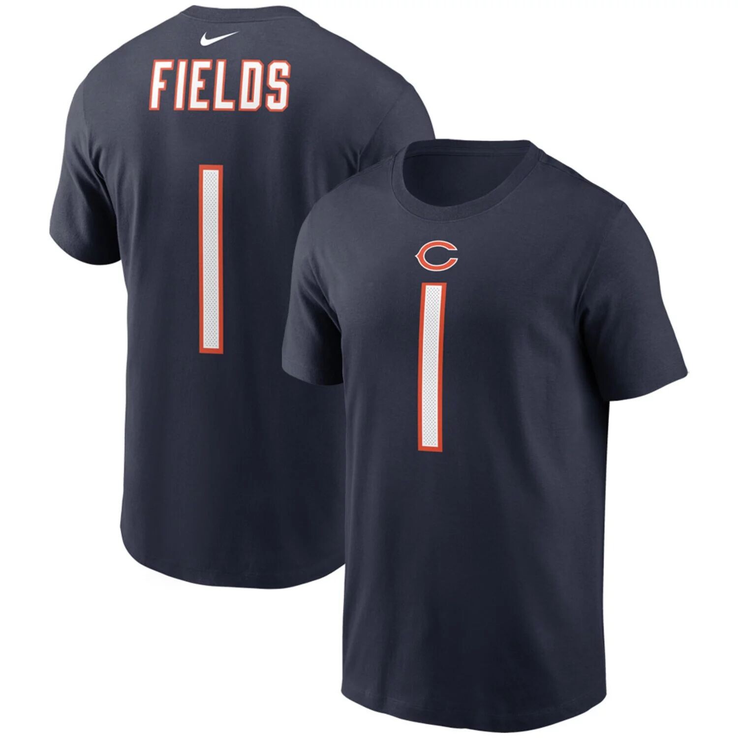 

Мужская темно-синяя футболка Justin Fields Chicago Bears с именем и номером игрока Nike, Синий, Мужская темно-синяя футболка Justin Fields Chicago Bears с именем и номером игрока Nike