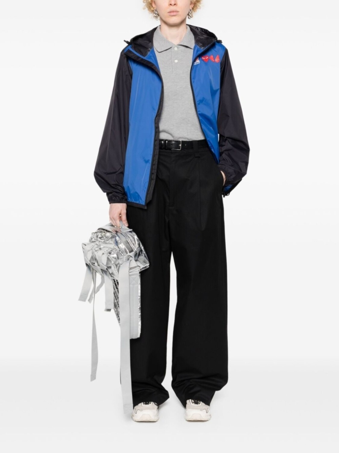 Comme Des Garçons Play легкая куртка Heart из коллаборации с K-Way, синий — фото 2