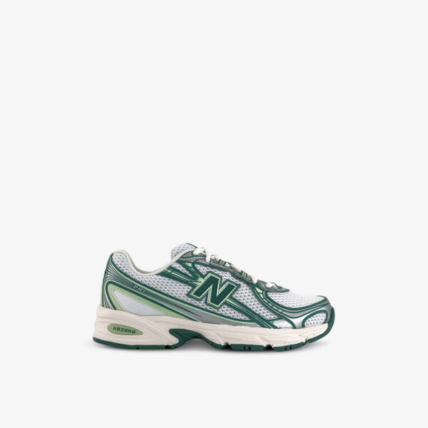 Кроссовки сетчатые низкие с вышитым логотипом 740 v2 New Balance, белый