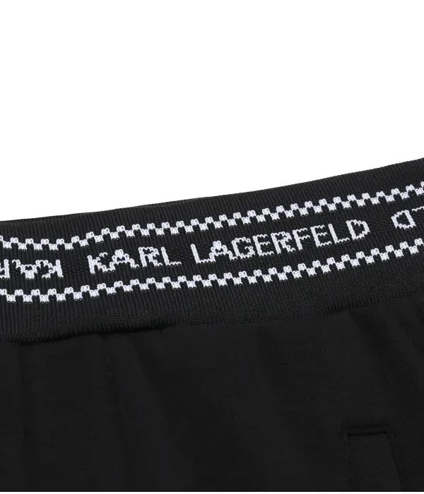Спортивные штаны regular fit Karl Lagerfeld Kids, черный — фото 3