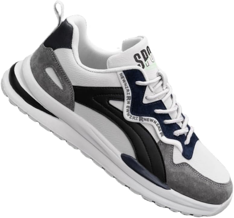 

Мужские модные кроссовки с цветными блоками, с удобной нескользящей и прочной мягкой подошвой для активного отдыха на улице Clolinde, черный