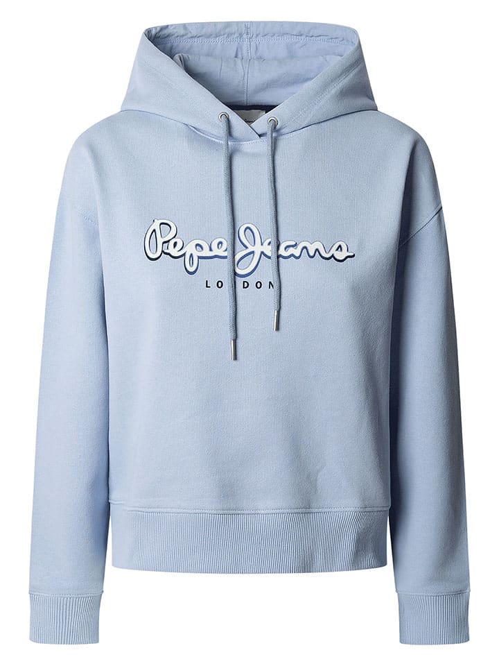 

Толстовка с капюшоном Pepe Jeans, светло-синий