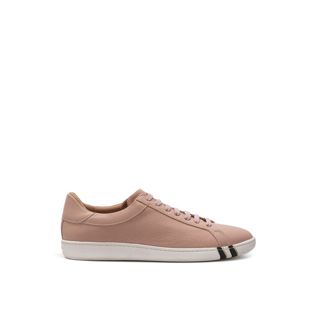 Элегантные кожаные кроссовки Bally для женщин, розовый