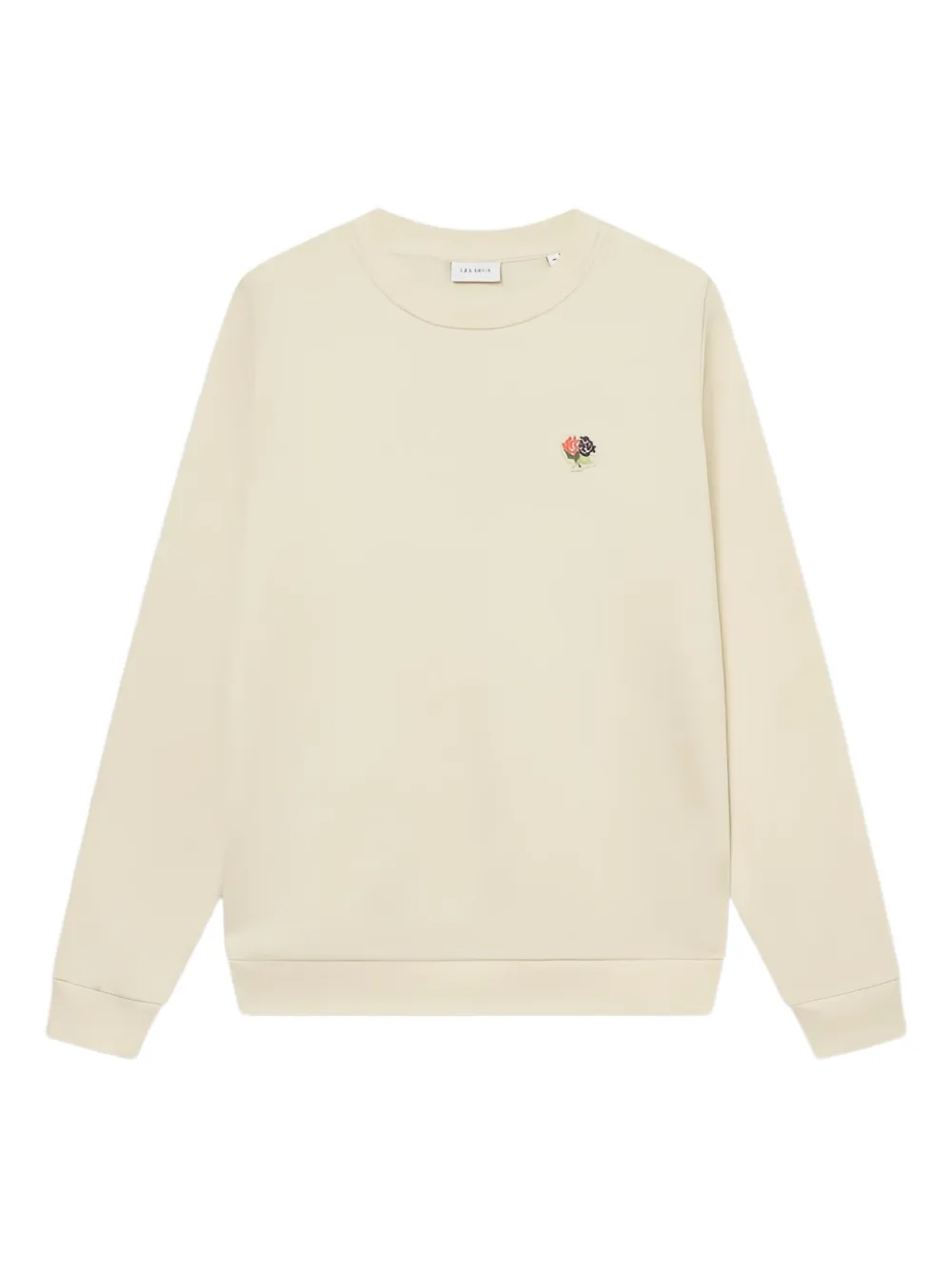 

Свитшот с вышивкой в виде цветов и круглым вырезом Les Deux, белый