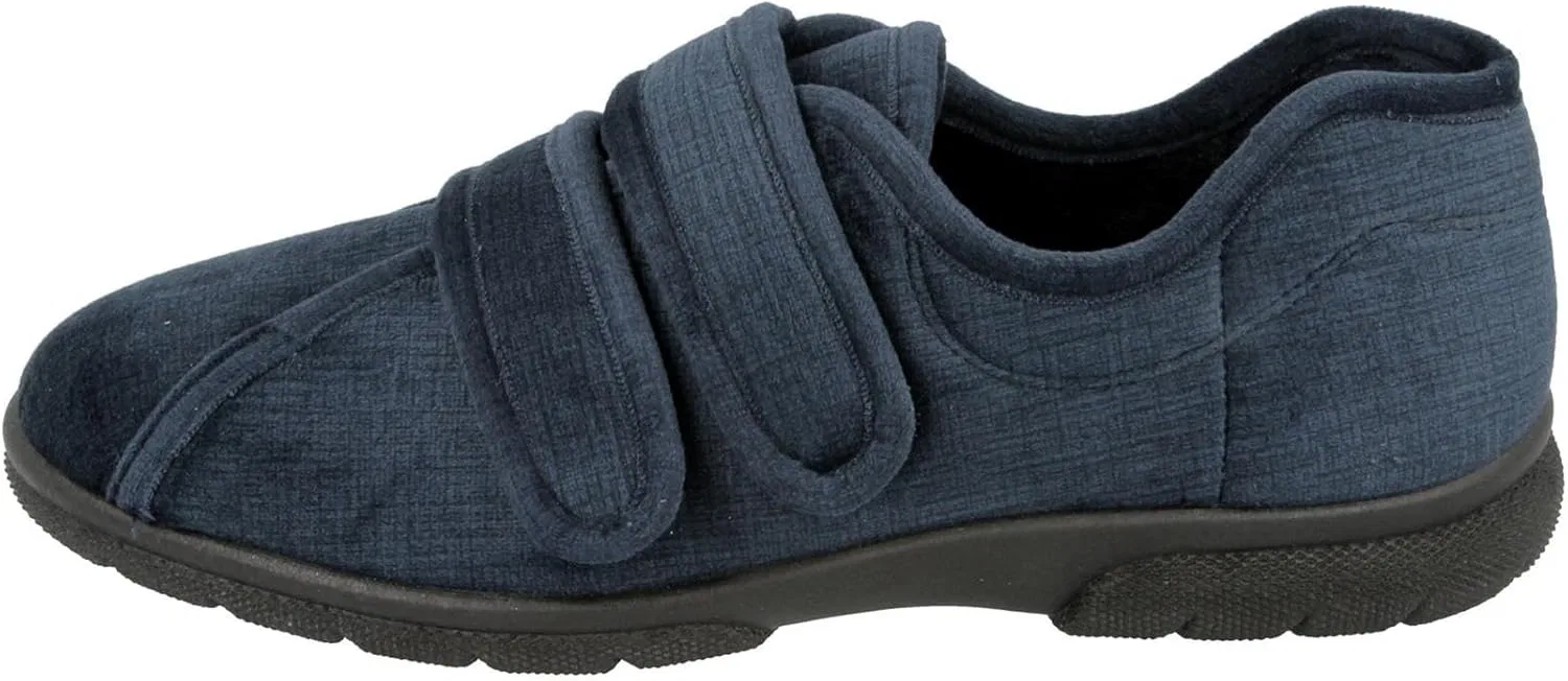 DB Shoes Мужские тапочки Hamilton 2V с широкой колодкой, темно-синие — фото 2
