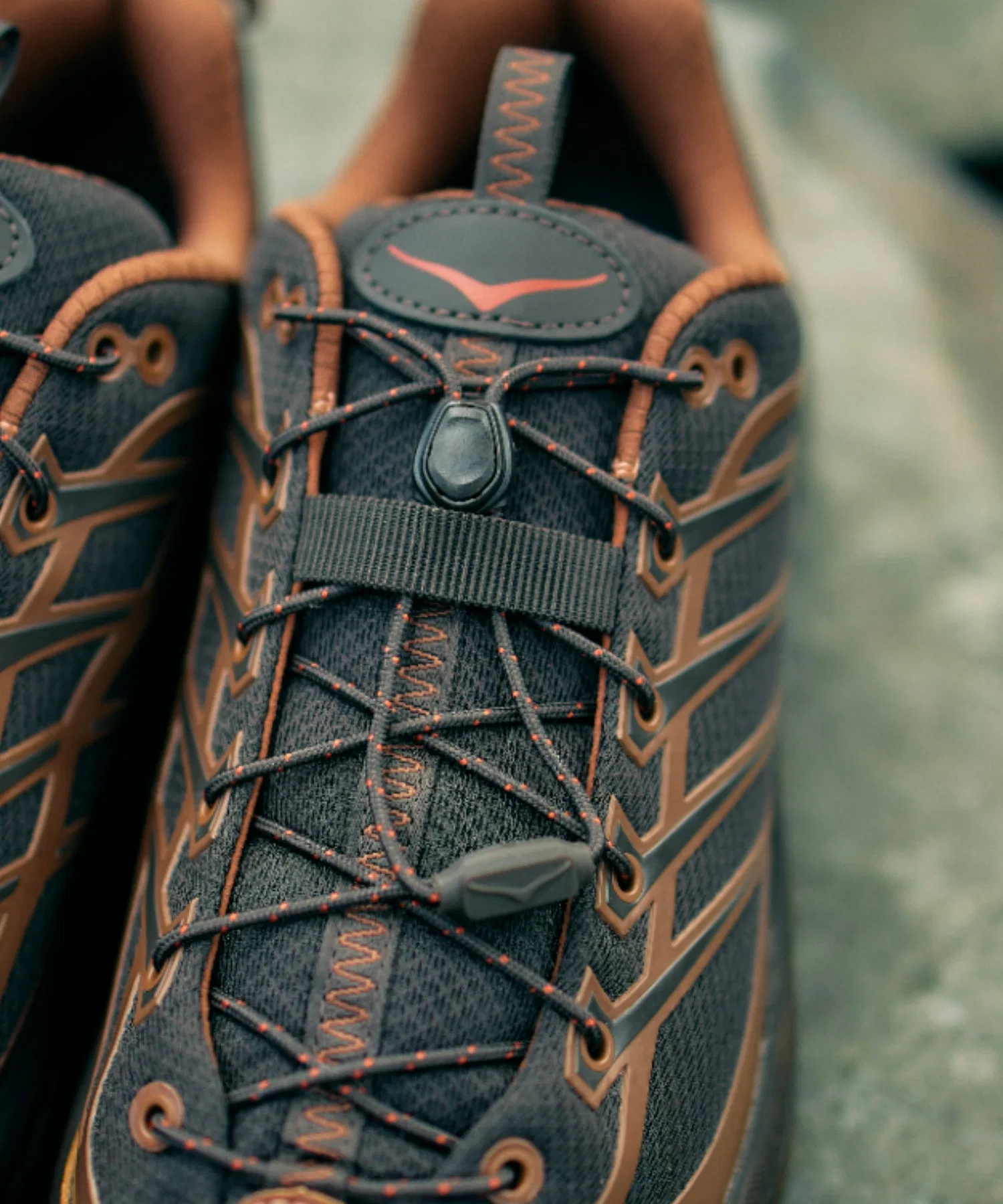 Унисекс кроссовки HOKA MAFATE THREE2 коричневые — фото 3