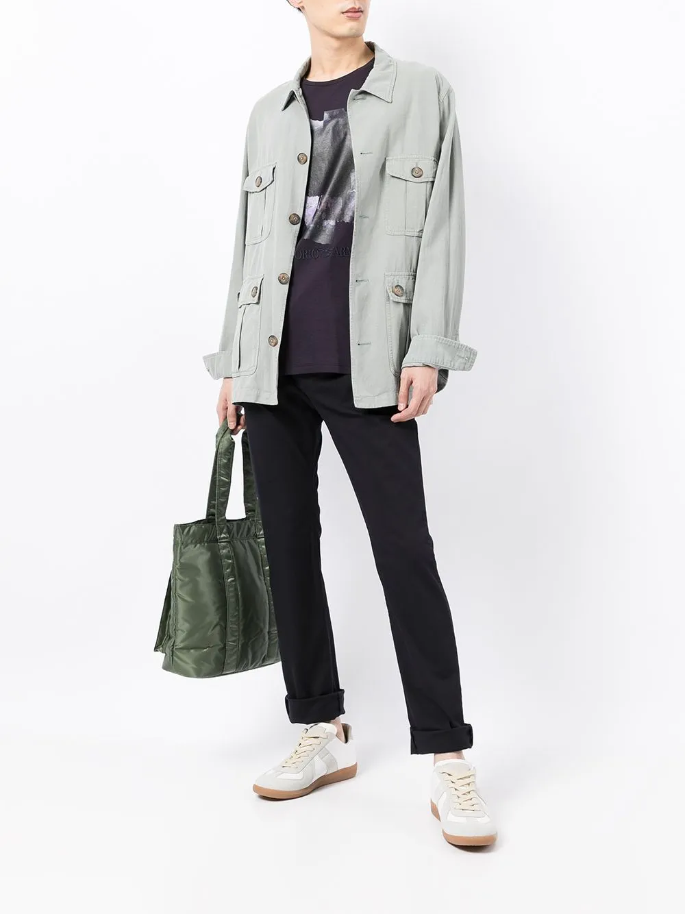Узкие джинсы J06 EMPORIO ARMANI, черный — фото 2