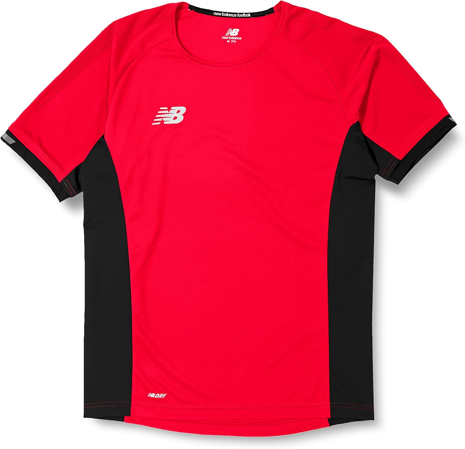 

Футболка New Balance JMTF2310 для футбольных тренировок, лучшая тренировочная футболка для команды, красный