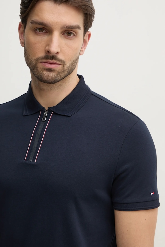 

Хлопковая поло Tommy Hilfiger, темно-синий