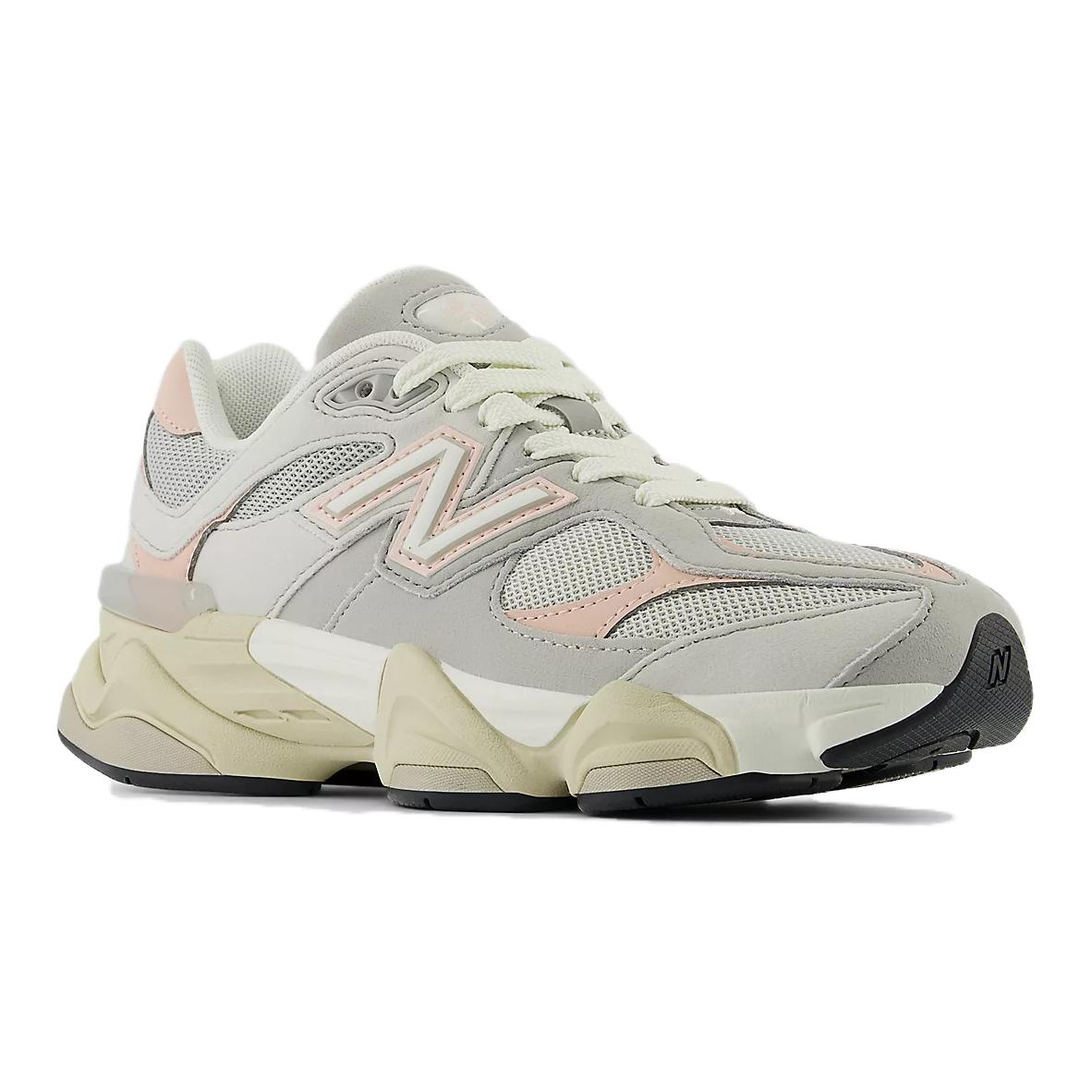 New Balance 9060 Подростковые кроссовки серый/розовый — фото 3