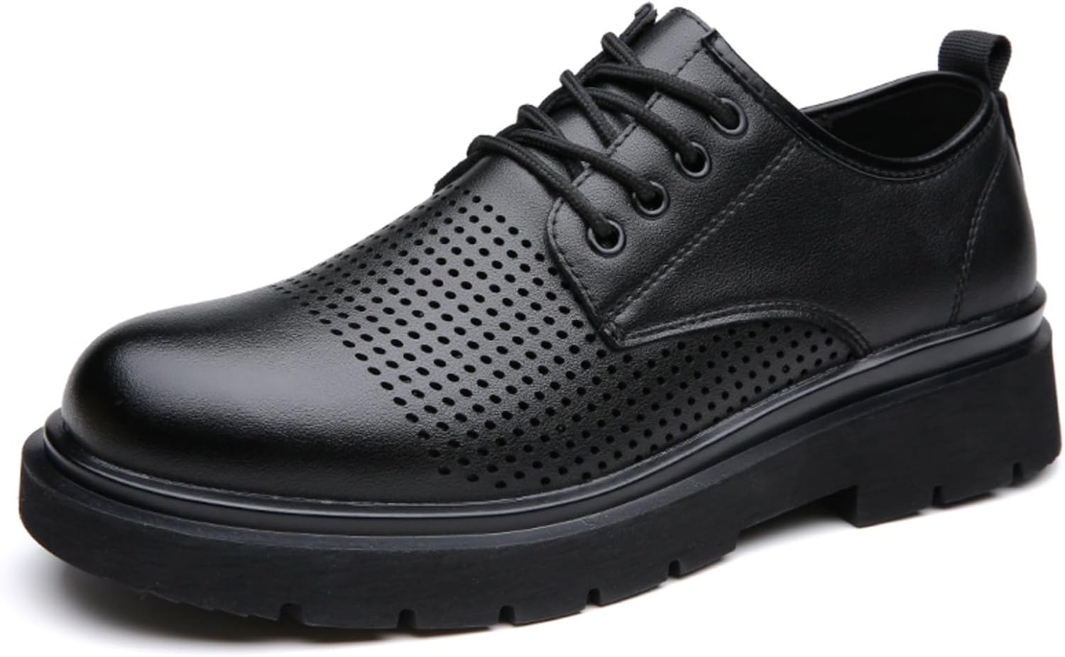 

Мужские массивные туфли на кожаной подошве, стильная формальная обувь - идеально для деловых встреч, ежедневной поездки на работу и официальных мероприятий Kpdwfms, черный