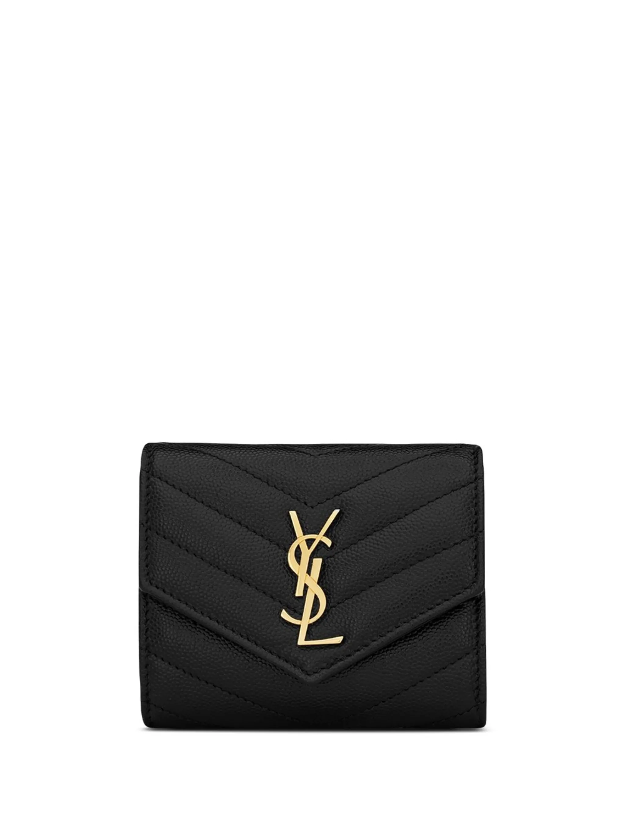 

Стеганый кошелек Cassandre Saint Laurent, черный