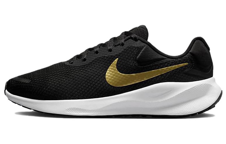 

Кроссовки Nike Women's Revolution 7 Wide 'Black Metallic Gold', черный/золотой