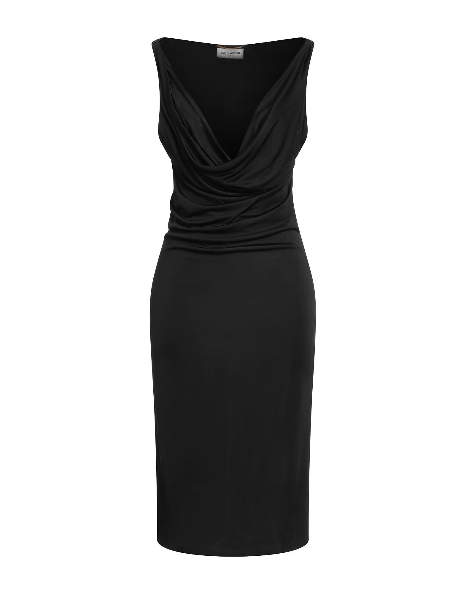 

Платье миди Saint Laurent, черный