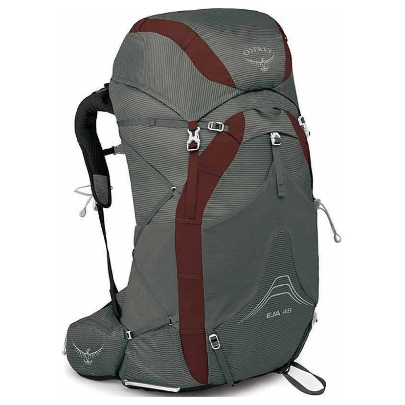 

OSPREY 48-литровый походный рюкзак из нейлона для женщин цвет облачно-серый/глубокий циан, Cloud Gray