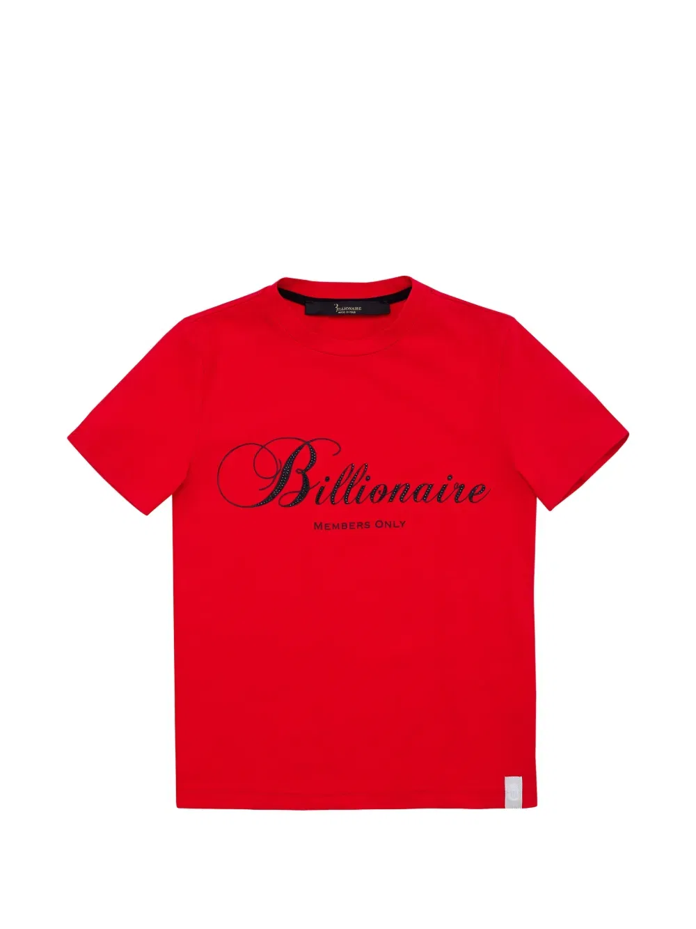 Футболка с круглым вырезом и логотипом Billionaire Kids, красный