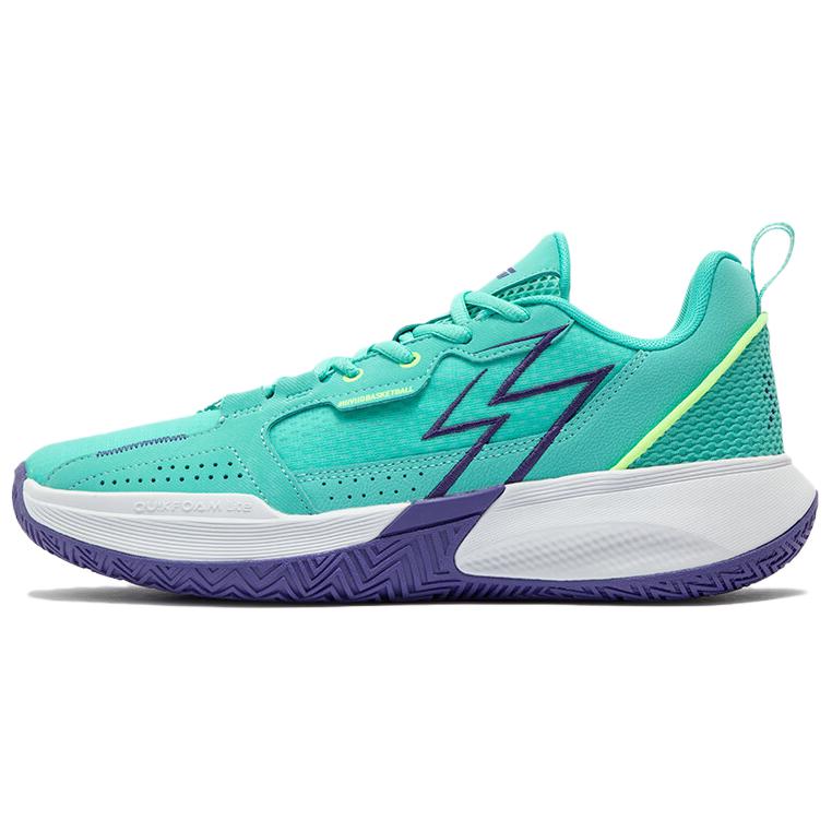 

361° Баскетбольные кроссовки с противоскользящей амортизацией и отскоком, низкие, мужские, цвет: голубой, фиолетовый