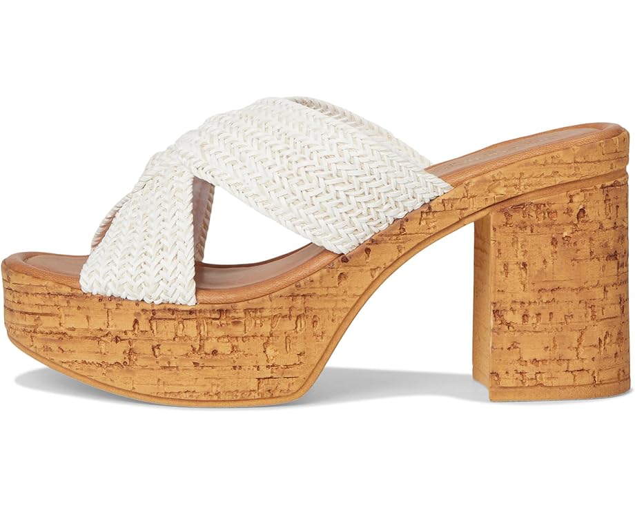 Туфли Seychelles Adorned Raffia Slide Sandal, белый — фото 4