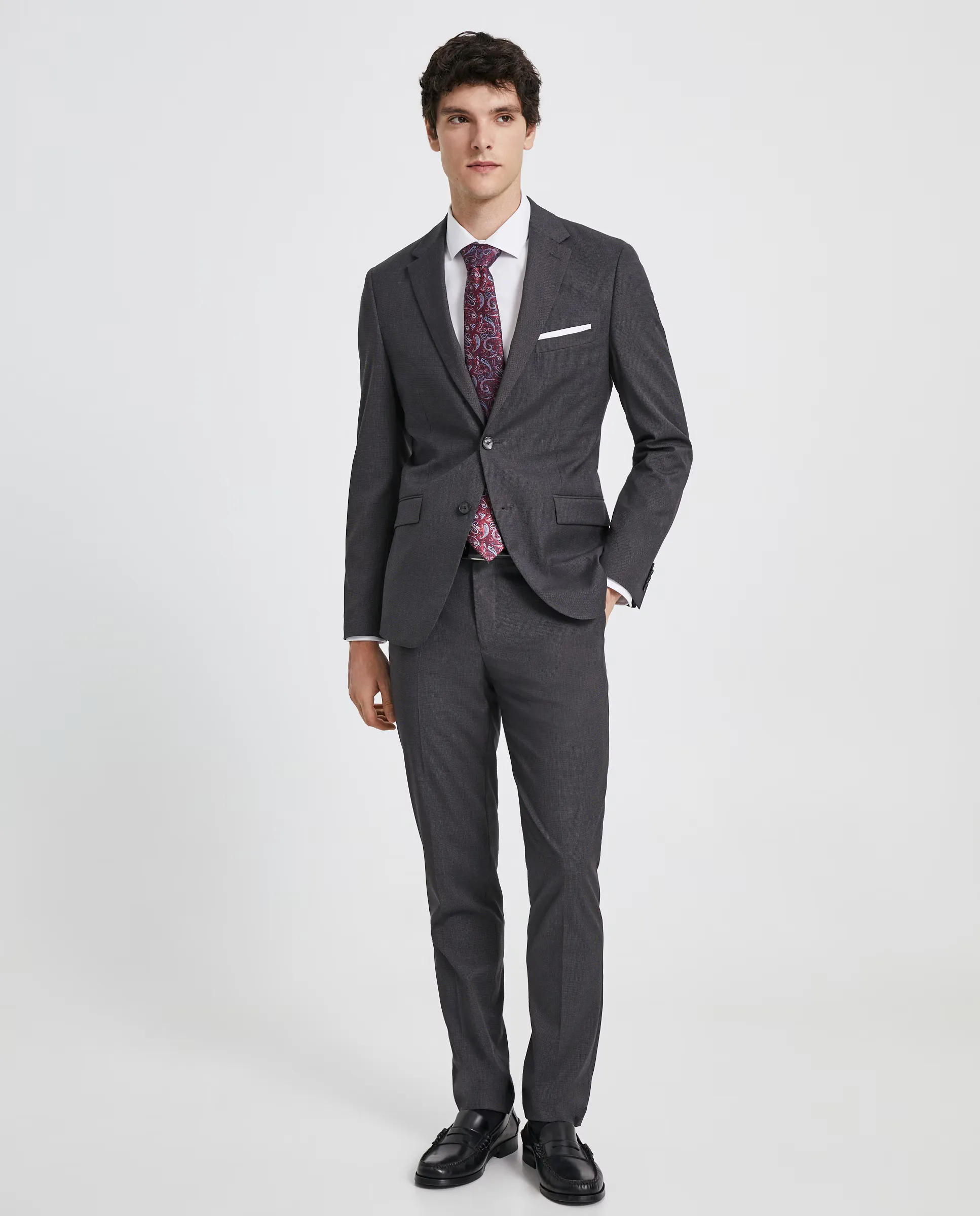 

Брюки мужские в клетку пье-де-пуль Easy Wear, цвет Plomo