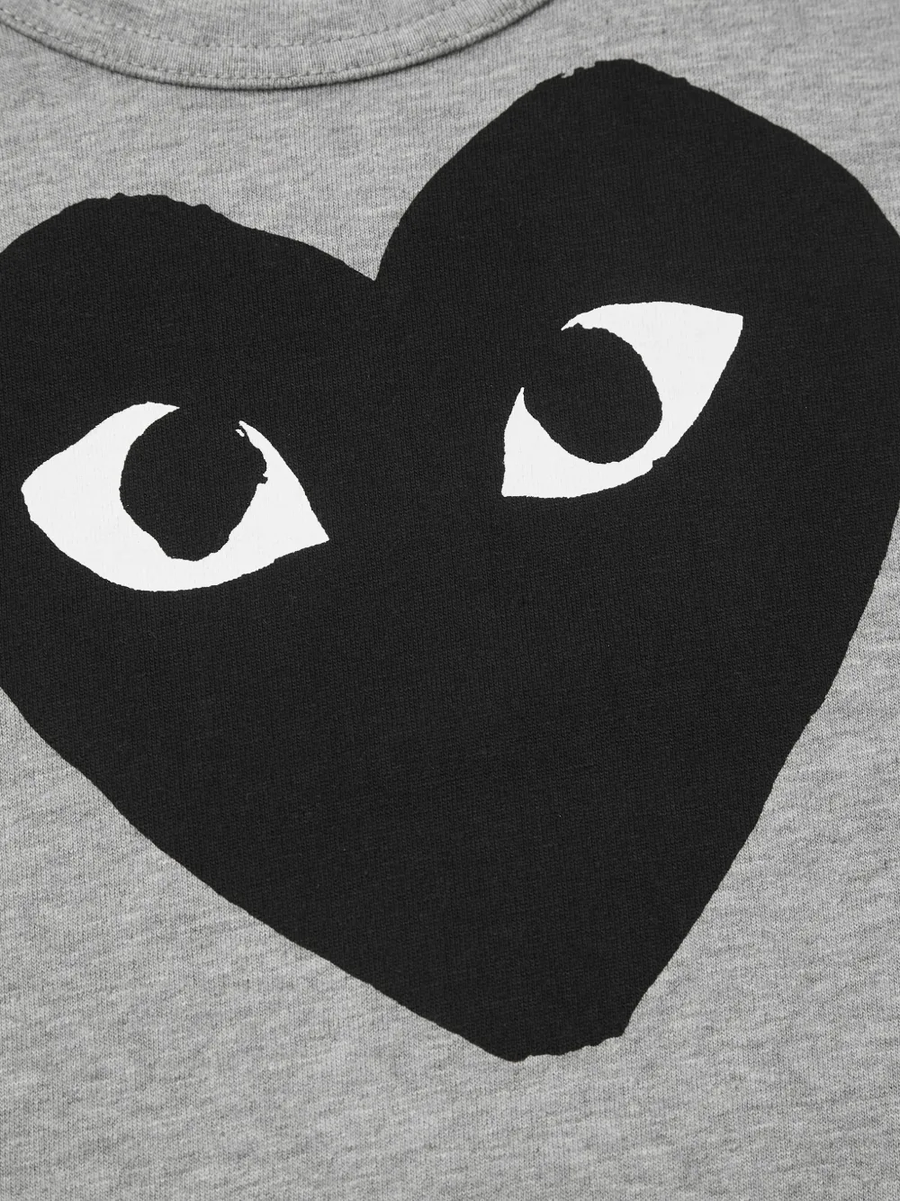 Футболка с принтом в виде сердца Comme Des Garçons Play Kids, серый — фото 4