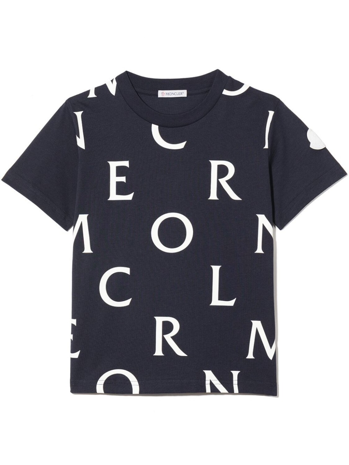 

Футболка с логотипом Moncler Enfant, синий