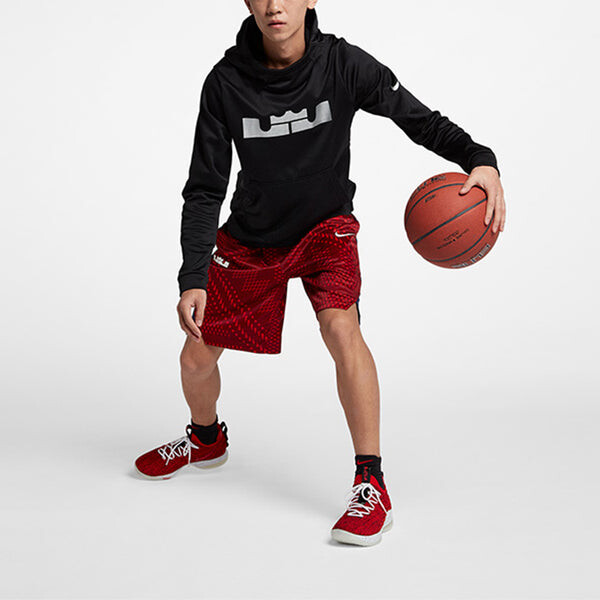 Толстовка Nike LeBron James Basketball Fleece Lined hooded Pullover Sports Black, черный — фото 3