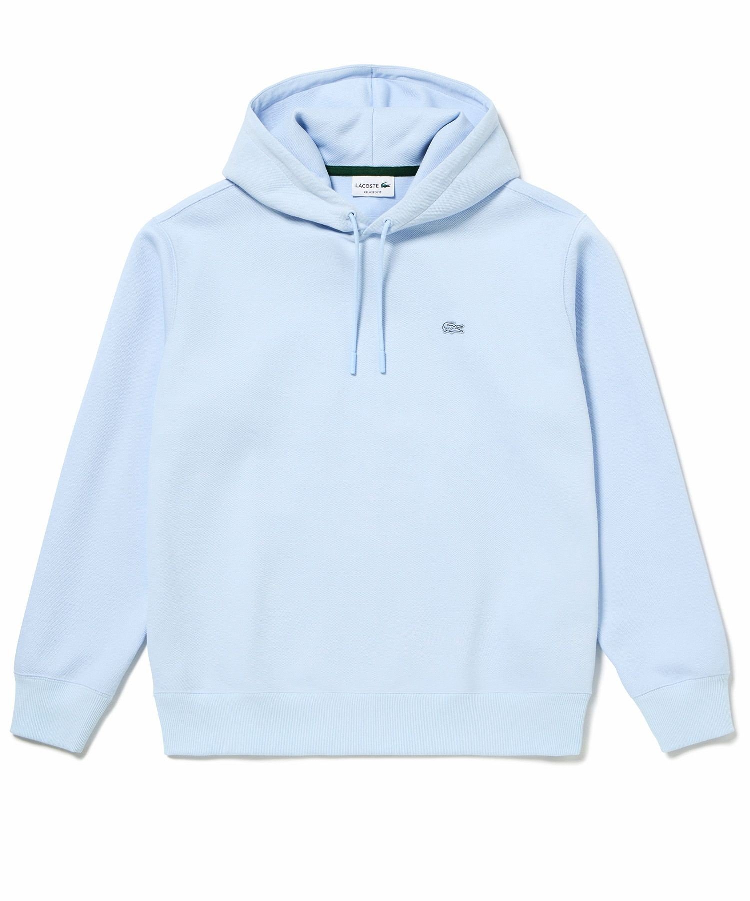 Худи LACOSTE из вязки пике, Light blue — фото 2