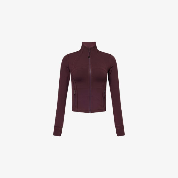 

Короткая стрейч-тканевая куртка Define Nulu Lululemon, цвет goodnight plum