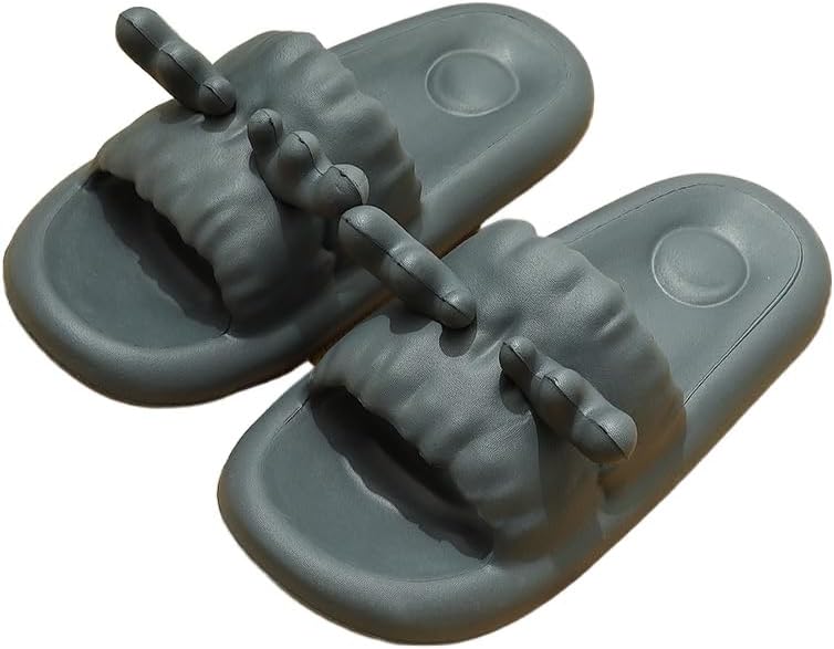 

Мужские и женские шлепанцы FSwinder с изображением оленя, облачные тапочки, серый