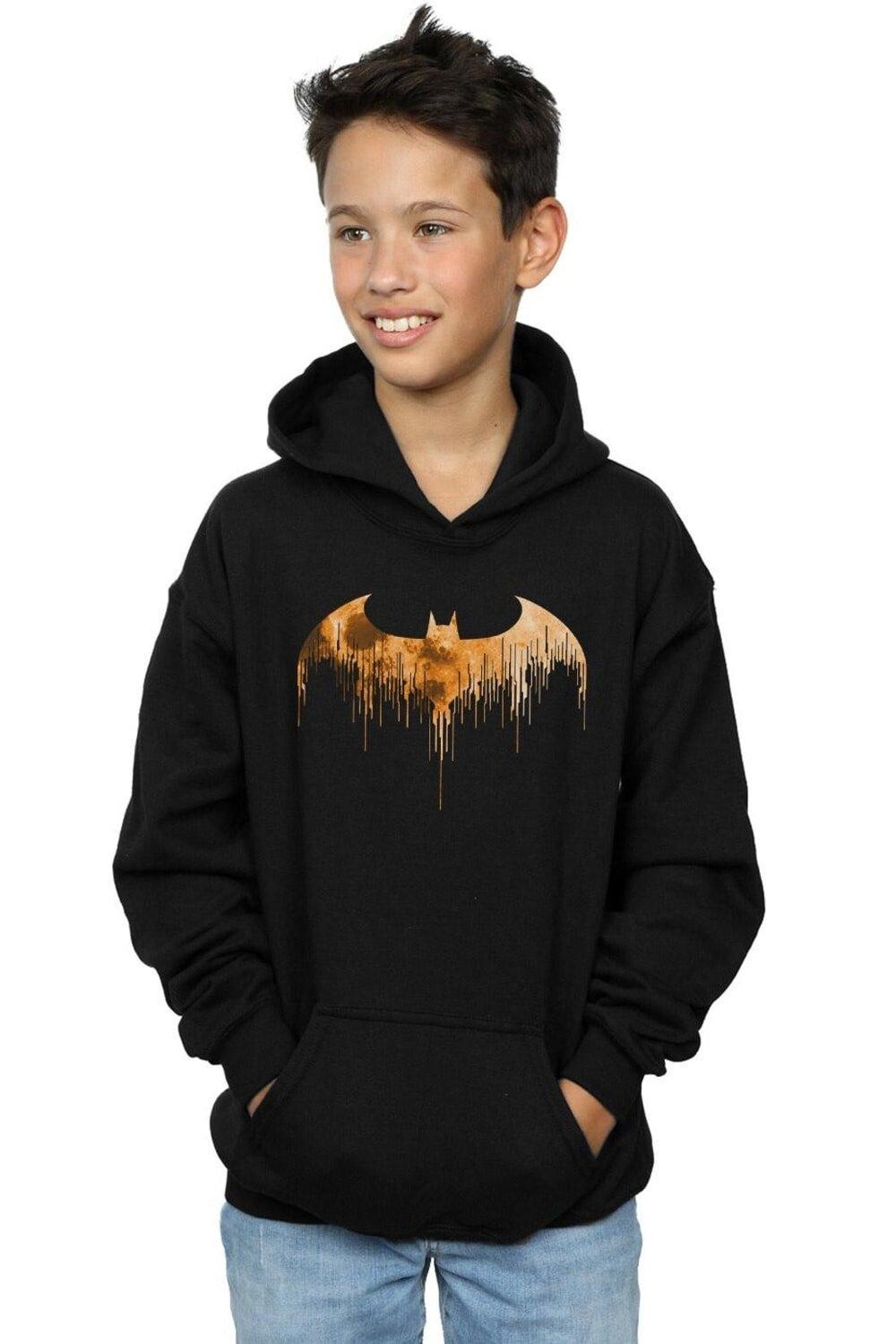 

Толстовка с логотипом Batman Arkham Knight Halloween Moon DC Comics, черный