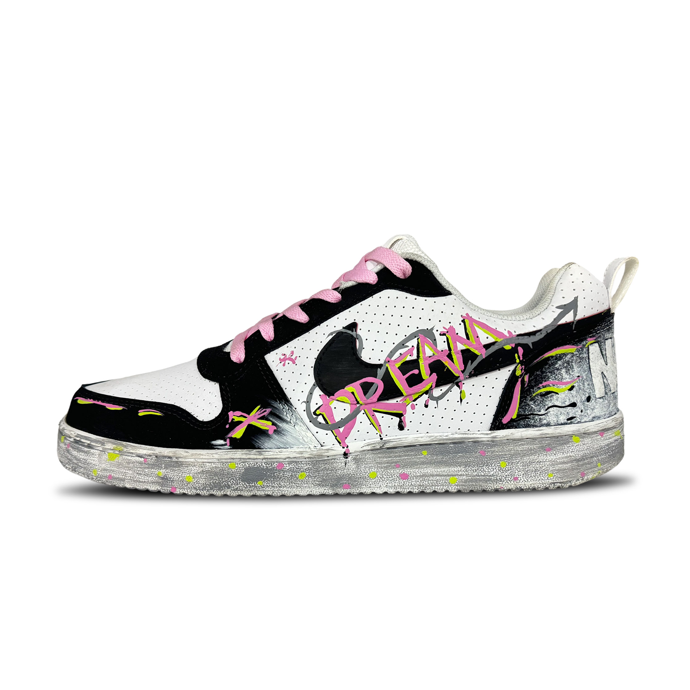 

Износостойкие дышащие низкие скейтбордские туфли для мужчин Nike, черный