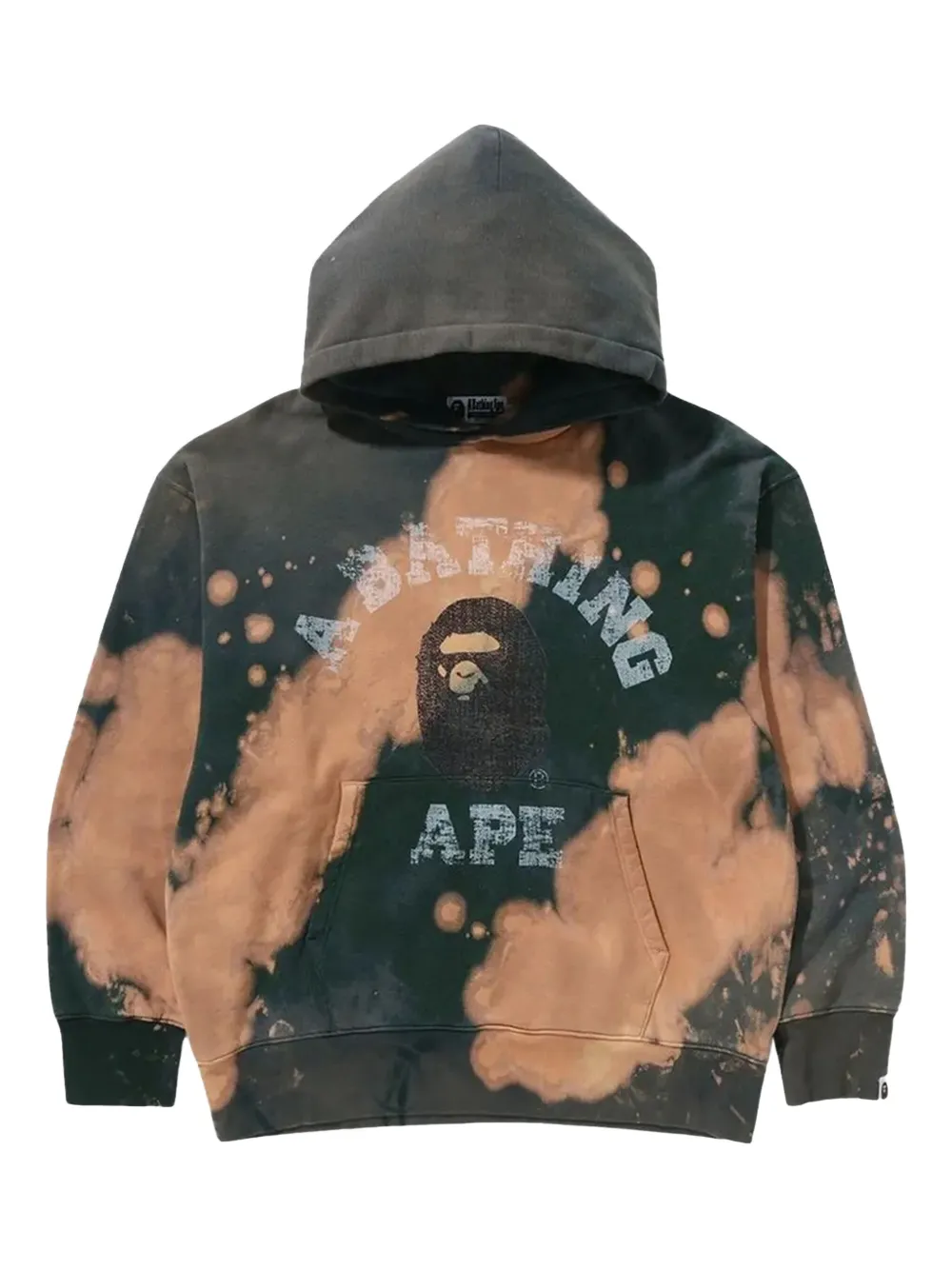 

Худи Tie Dye College A BATHING APE, нейтральный
