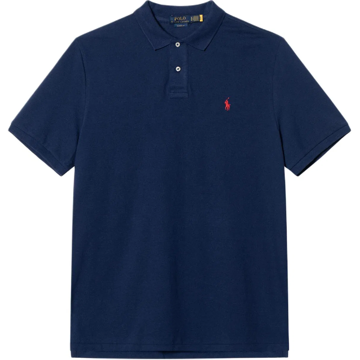 Поло Polo Ralph Lauren с воротником синее