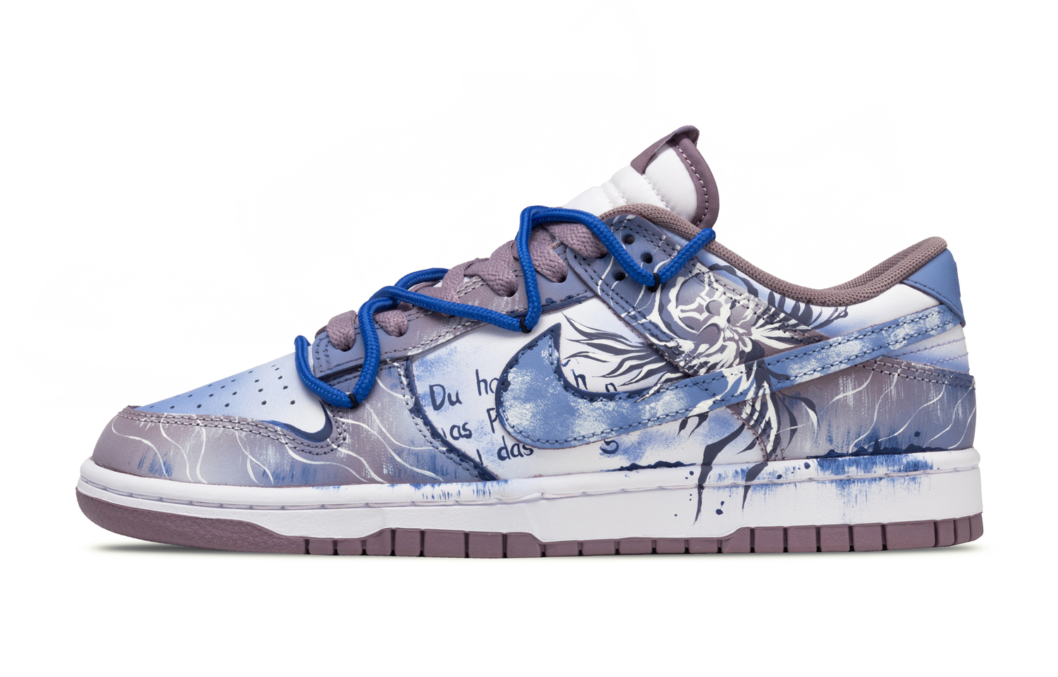 

Nike Мужские низкие скейтбордные кроссовки Dunk Storm Reduction с износостойким покрытием, сине-фиолетовые