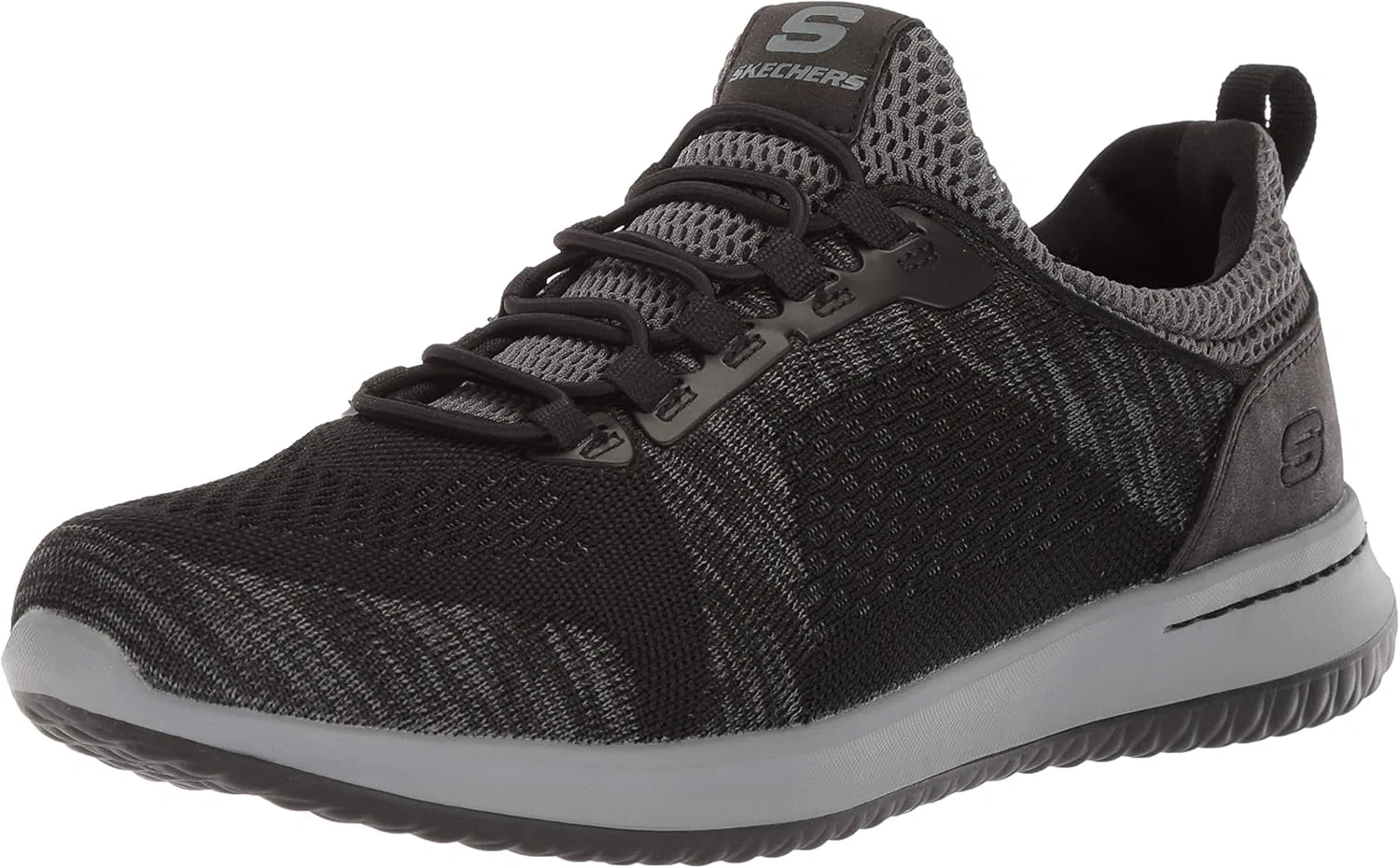 Мужские кроссовки свободного кроя Skechers Fit-delson-Brewton NIKE, Black
