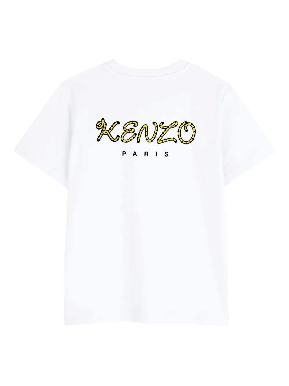 Футболка с круглым вырезом Kenzo Kids, белый — фото 2