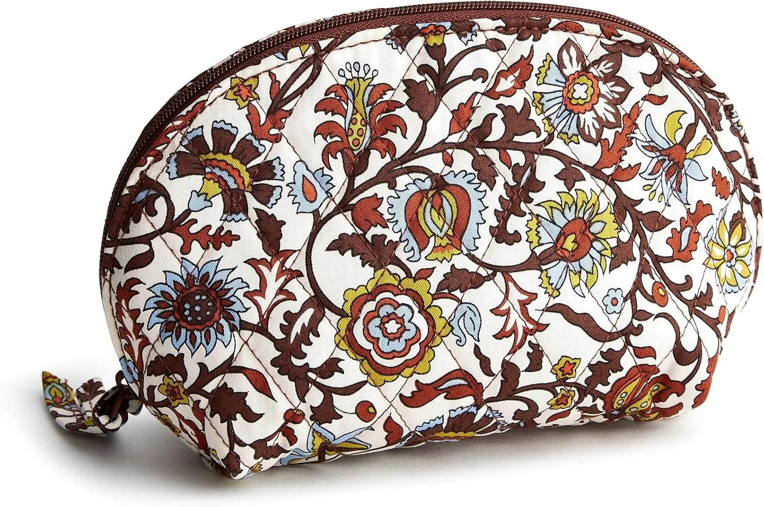 Женская мини-косметичка «Dome Cosmetic Bag» из хлопка от Vera Bradley Vera Bradley, Marrakesh Vines Cream