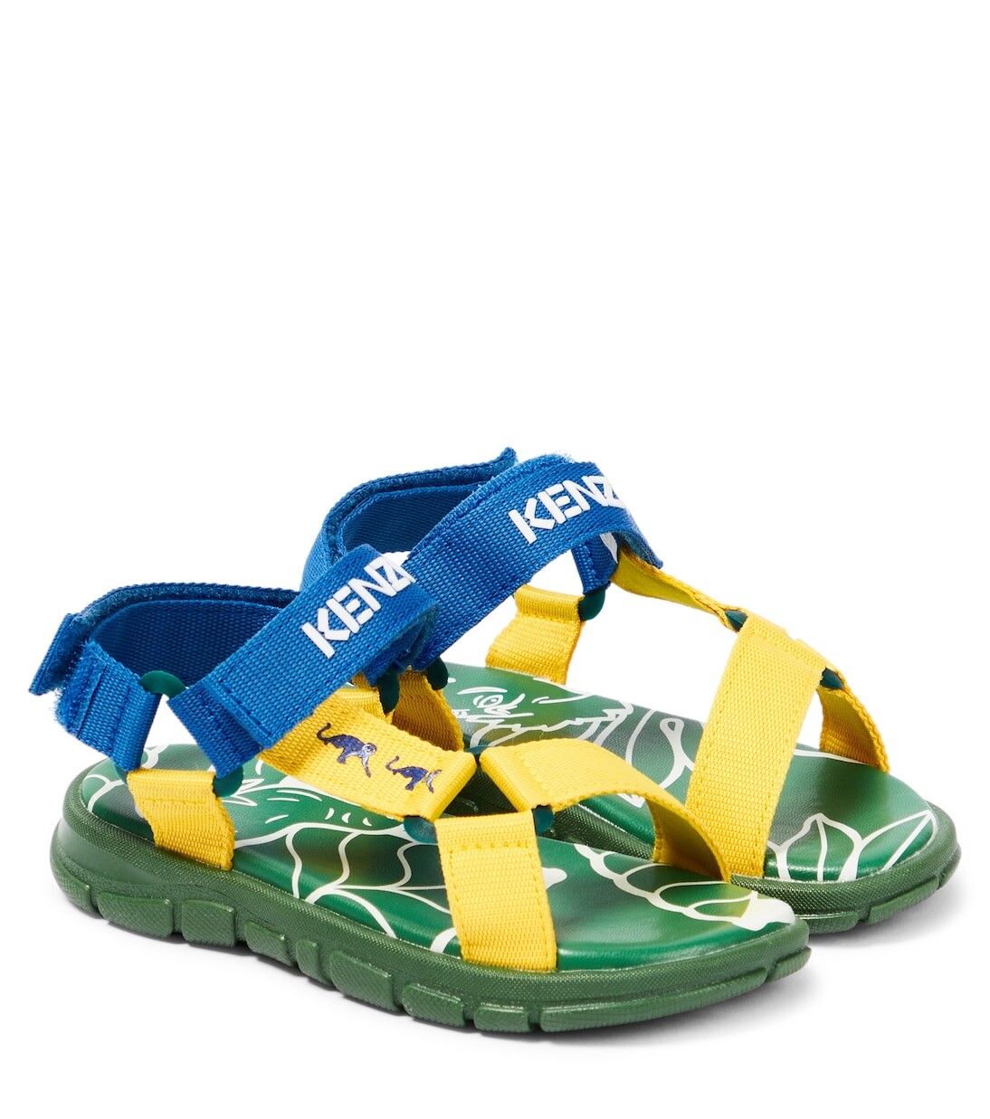 

Босоножки с логотипом Kenzo Kids, зеленый